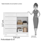 Cômoda Xangai Branco Brilho - Albatroz