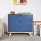 Cômoda Xis 3 Gavetas - Azul Petróleo