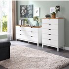 Cômoda Yucatan De Madeira Maciça Alta Com 5 Gavetas / Coleção