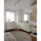 Cômoda Yves Com Pés Metalizados Em Aço Carbono 1.35 Off- Whit