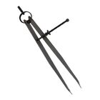 Compasso De Ponta Reta Para Mecânico 10 Pol 250mm Em Aço