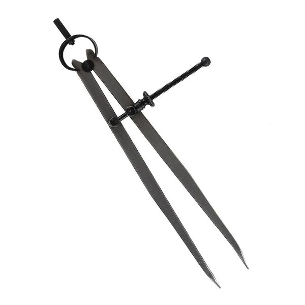 Compasso De Ponta Reta Para Mecânico 10 Pol 250mm Em Aço