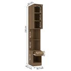 Complemento 1 Porta 1 Gaveta Kappesberg Adapt Nogueira/azul P