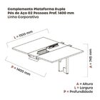 Complemento De Mesa Plataforma Para Coworking Para 2 Pessoas