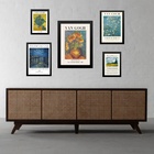 Composição 5 Quadros Obras De Van Gogh - Com Vidro Moldura:ma