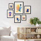 Composição 6 Quadros Artes Matisse Zen Moldura Branca