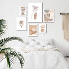 Composição 6 Quadros Minimalistas - Tons Bege - Com Vidro Mol