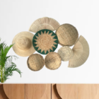 Composição Cestos De Palha Mar Egeu