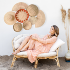 Composição Cestos De Palha Mar Egeu