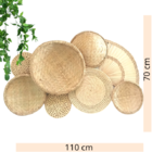 Composição Cestos Peneira De Palha Taiti