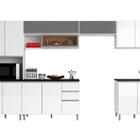 Composição Cozinha Evidence 06 Peças Branco/prata - Poliman