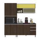 Composição Cozinha Factual 04 Peças Paneleiro Duplo Amendoa/a