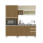 Composição Cozinha Factual 04 Peças Paneleiro Duplo Carvalho/