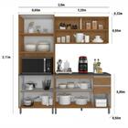 Composição Cozinha Factual 04 Peças Paneleiro Duplo Carvalho/