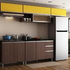 Composição Cozinha Factual 05 Peças Amendoa/amarelo - Fdecor