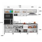 Composição Cozinha Factual 05 Peças Sem Tampo Branco/prata
