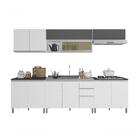 Composição Cozinha Factual 06 Peças Pia Branco/prata