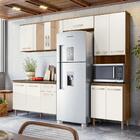 Composição Cozinha Fit 11 Portas 1 Carvalho/off White Cristal