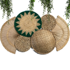 Composição De  Parede Cestos De Palha Tupinambá