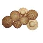 Composição De Parede Cestos Palha Maitê