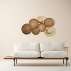 Composição De Parede Cestos Palha Maitê