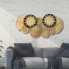 Composição De Parede Palha  Açucena Verde