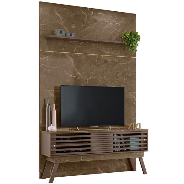 Composiçao Painel Rack Piso Teto Tv 65 244x154cm 7161 Madetec