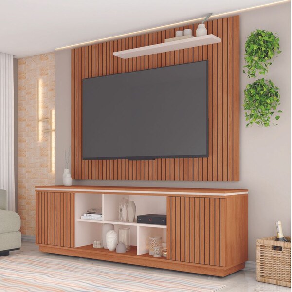 Composição Rack E Painel Oregon Caemmun 1,80