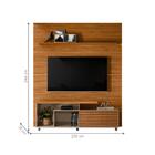 Composição Rack E Painel Piso-teto Baltimore Fendi Naturale