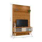 Composição Rack E Painel Piso-teto Dinamarca Naturale Off-whi