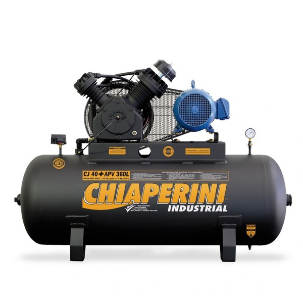Compressor 40+Apv Linha Industrial Mais 175psi 10Hp Trifásico Chiaperini
