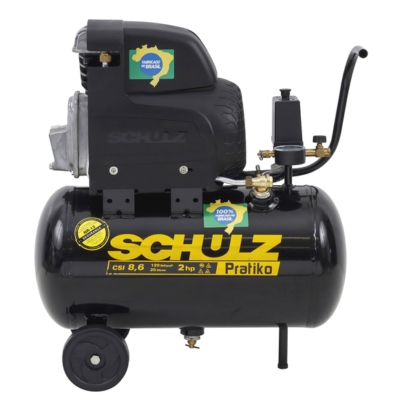 Compressor 8,6/25L Pratiko 2HP 220V Schulz