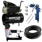 Compressor Ar 8,5/25l Pratic Csi  + Kit Pistola Hvlp Schulz