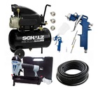 Compressor Ar 8,5pés Pratic Csi 25l + Kit Completo Schulz