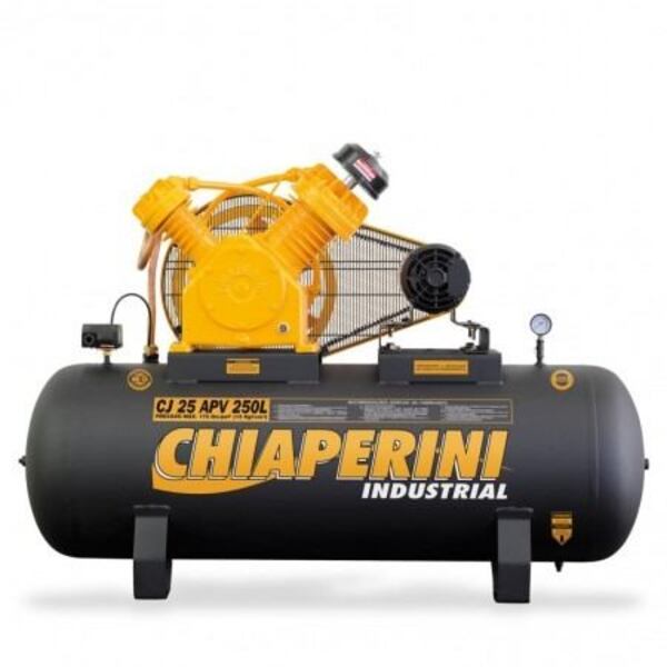 Compressor Chiaperini Cj 25 Apv 250 Litros 175 Libras 5 Cv Tr