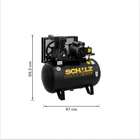 Compressor de Ar 100L 2HP 220V Schulz Bravo CSL 10BR|100 Profissional