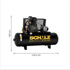 Compressor de Ar 183L 5HP 380V (440V) Schulz CSL 20BR/200 Bravo