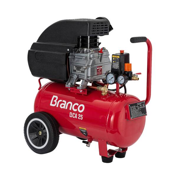 Compressor De Ar 25 Litros 1,9 Hp 8 Pés Branco Motores | Leroy Merlin