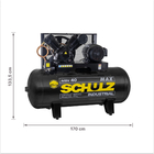 Compressor de Ar 350L 10HP 220V (380V) Schulz Max MSV 40|350 Industrial