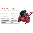 Compressor De Ar 50 Litros 2,1 Hp 8 Pés Branco Motores + Kit