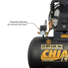 Compressor de Ar  10 MPI 110L 2HP Bivolt Chiaperini