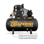 Compressor de Ar  10 MPI 110L 2HP Bivolt Chiaperini