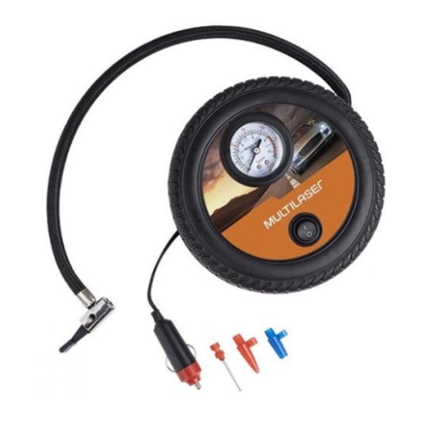 Compressor De Ar Automotivo Portátil 12 Volts 150 Psi 3 Bico