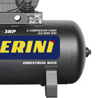 Compressor de Ar Alternativo Pistão Chiaperini 200L 3HP Bivolt CJ15 APV Monofásico Industrial Mais