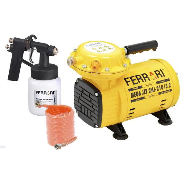Compressor De Ar Direto Mega Jet 110/220v Cmj210 Com Pistola
