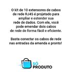 Comprimento Ilimitado - Kit 10 Emendas Rj45