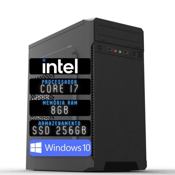Computador 3green Desktop Intel Core I7 8gb Ssd 256gb Windows