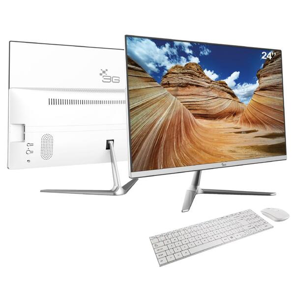 Computador All In One 24" Fullhd Intel Dual Core 4gb Hd 500gb 3green ...