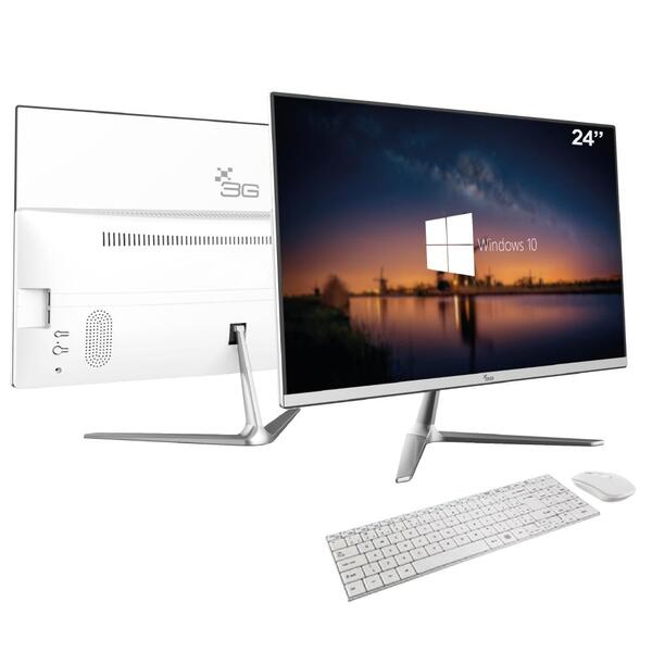 Computador All In One 24" Fullhd Intel Dual Core 8gb Hd 500gb Windows ...