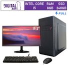 Computador Completo Intel Core I5 8gb Ssd 240gb Monitor Led H